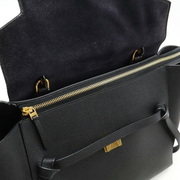 CELINE Belt Bag Shoulder Bag Black Leather - Picture 5 of 9